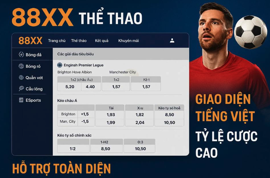 88XX Cá Cược Thể Thao Trực Tuyến – Nền Tảng Uy Tín Cho Người Chơi Việt